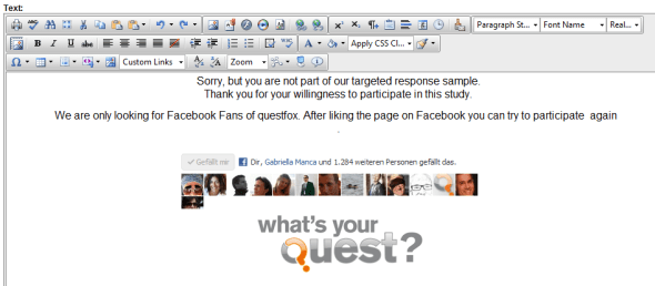 Screen out Text for NON-Fans of a facebook page