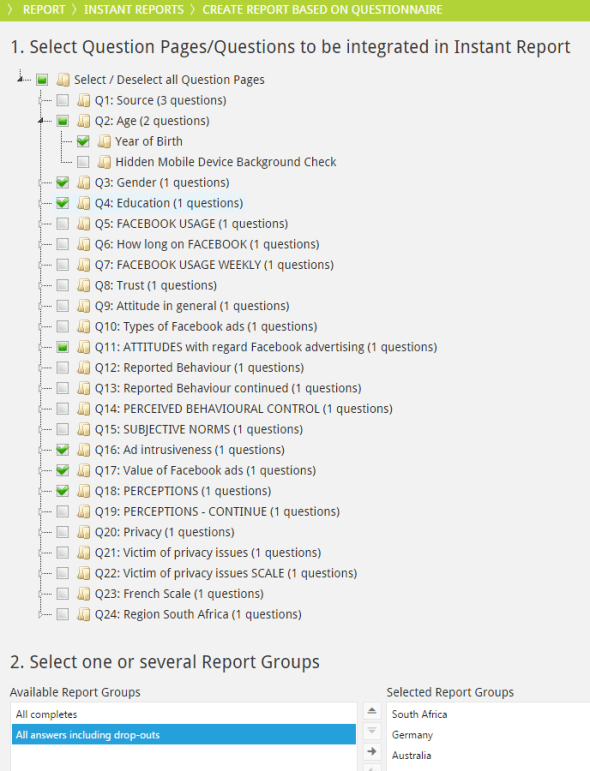 questfox Instant Report Wizard